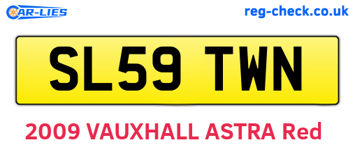 SL59TWN are the vehicle registration plates.