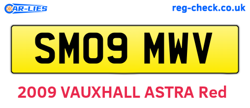 SM09MWV are the vehicle registration plates.
