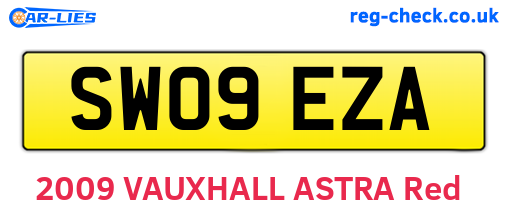 SW09EZA are the vehicle registration plates.