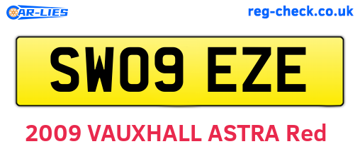 SW09EZE are the vehicle registration plates.