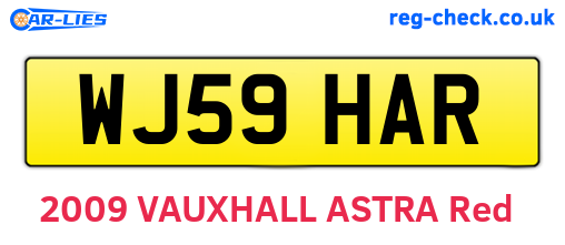 WJ59HAR are the vehicle registration plates.