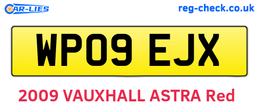 WP09EJX are the vehicle registration plates.