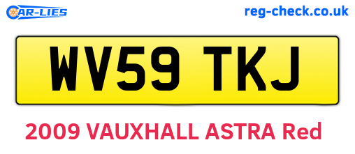 WV59TKJ are the vehicle registration plates.