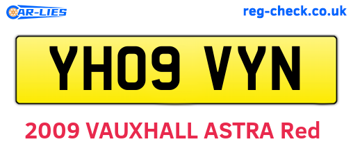 YH09VYN are the vehicle registration plates.