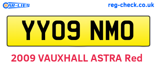 YY09NMO are the vehicle registration plates.