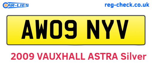 AW09NYV are the vehicle registration plates.