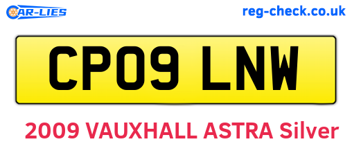 CP09LNW are the vehicle registration plates.