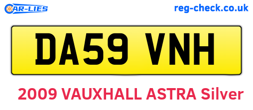 DA59VNH are the vehicle registration plates.