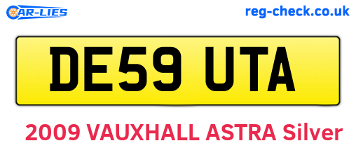 DE59UTA are the vehicle registration plates.