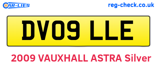 DV09LLE are the vehicle registration plates.