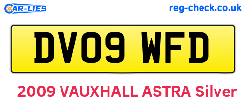 DV09WFD are the vehicle registration plates.