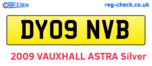 DY09NVB are the vehicle registration plates.
