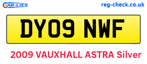 DY09NWF are the vehicle registration plates.