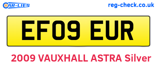 EF09EUR are the vehicle registration plates.