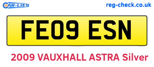 FE09ESN are the vehicle registration plates.