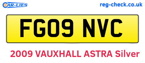 FG09NVC are the vehicle registration plates.