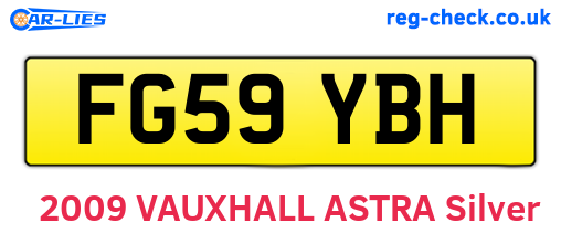 FG59YBH are the vehicle registration plates.