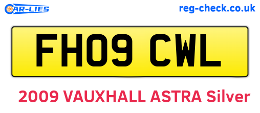 FH09CWL are the vehicle registration plates.