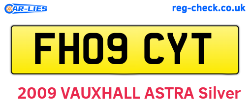FH09CYT are the vehicle registration plates.
