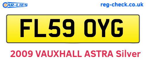 FL59OYG are the vehicle registration plates.