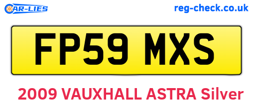 FP59MXS are the vehicle registration plates.
