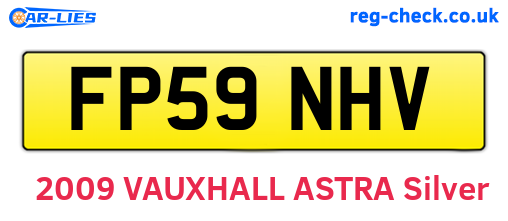 FP59NHV are the vehicle registration plates.