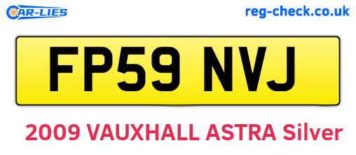 FP59NVJ are the vehicle registration plates.