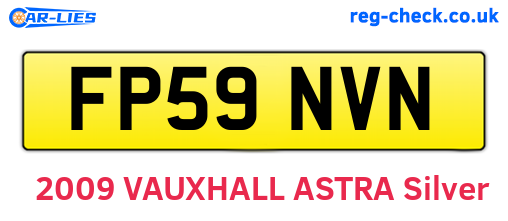 FP59NVN are the vehicle registration plates.