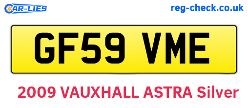 GF59VME are the vehicle registration plates.