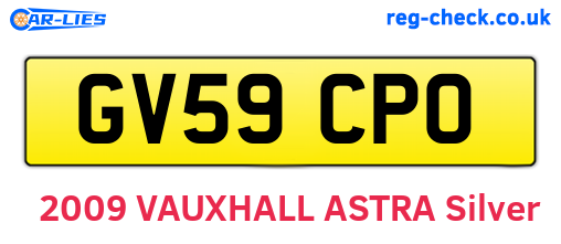GV59CPO are the vehicle registration plates.