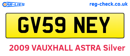 GV59NEY are the vehicle registration plates.