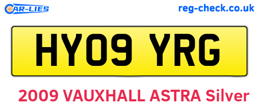 HY09YRG are the vehicle registration plates.