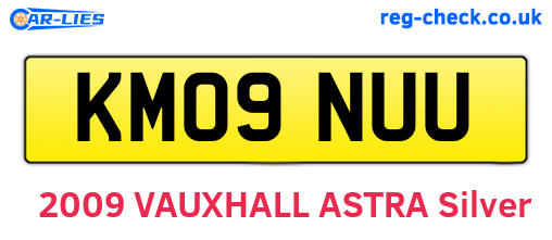 KM09NUU are the vehicle registration plates.