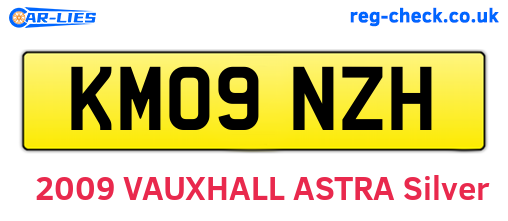 KM09NZH are the vehicle registration plates.