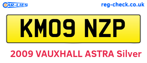 KM09NZP are the vehicle registration plates.