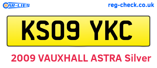 KS09YKC are the vehicle registration plates.