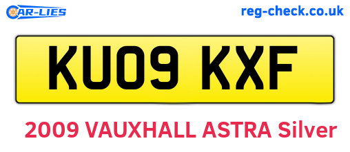 KU09KXF are the vehicle registration plates.
