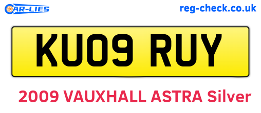 KU09RUY are the vehicle registration plates.