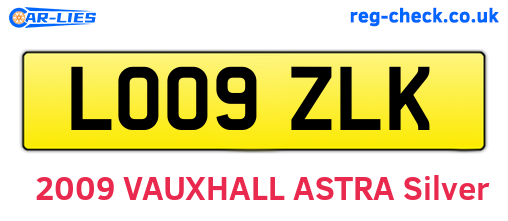 LO09ZLK are the vehicle registration plates.