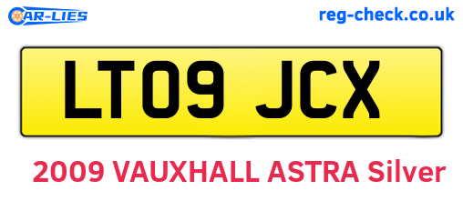 LT09JCX are the vehicle registration plates.