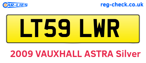 LT59LWR are the vehicle registration plates.