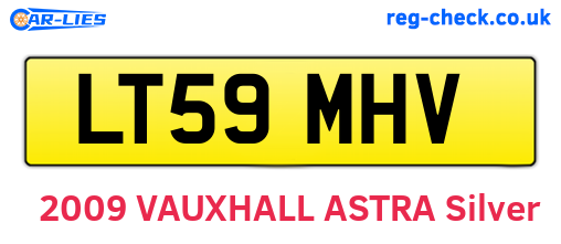 LT59MHV are the vehicle registration plates.