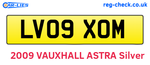 LV09XOM are the vehicle registration plates.