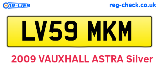 LV59MKM are the vehicle registration plates.