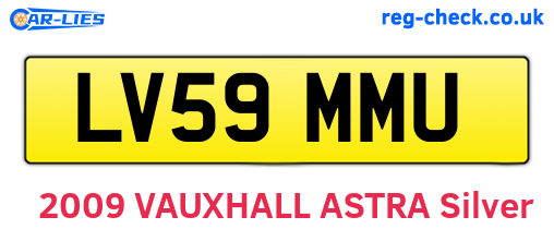 LV59MMU are the vehicle registration plates.