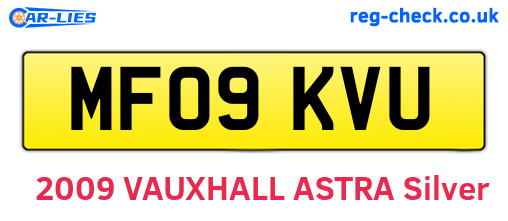 MF09KVU are the vehicle registration plates.
