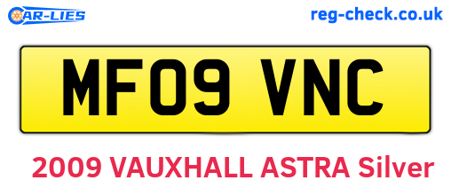 MF09VNC are the vehicle registration plates.