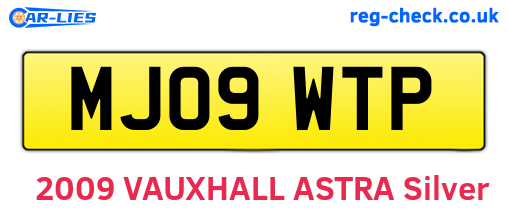 MJ09WTP are the vehicle registration plates.