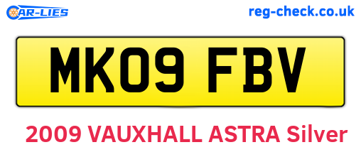 MK09FBV are the vehicle registration plates.