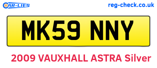 MK59NNY are the vehicle registration plates.